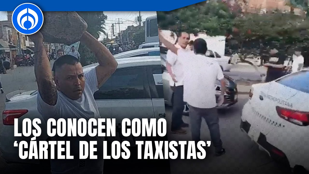 Taxistas emboscan y agreden a conductores de Uber y Didi en San Luis Potosí