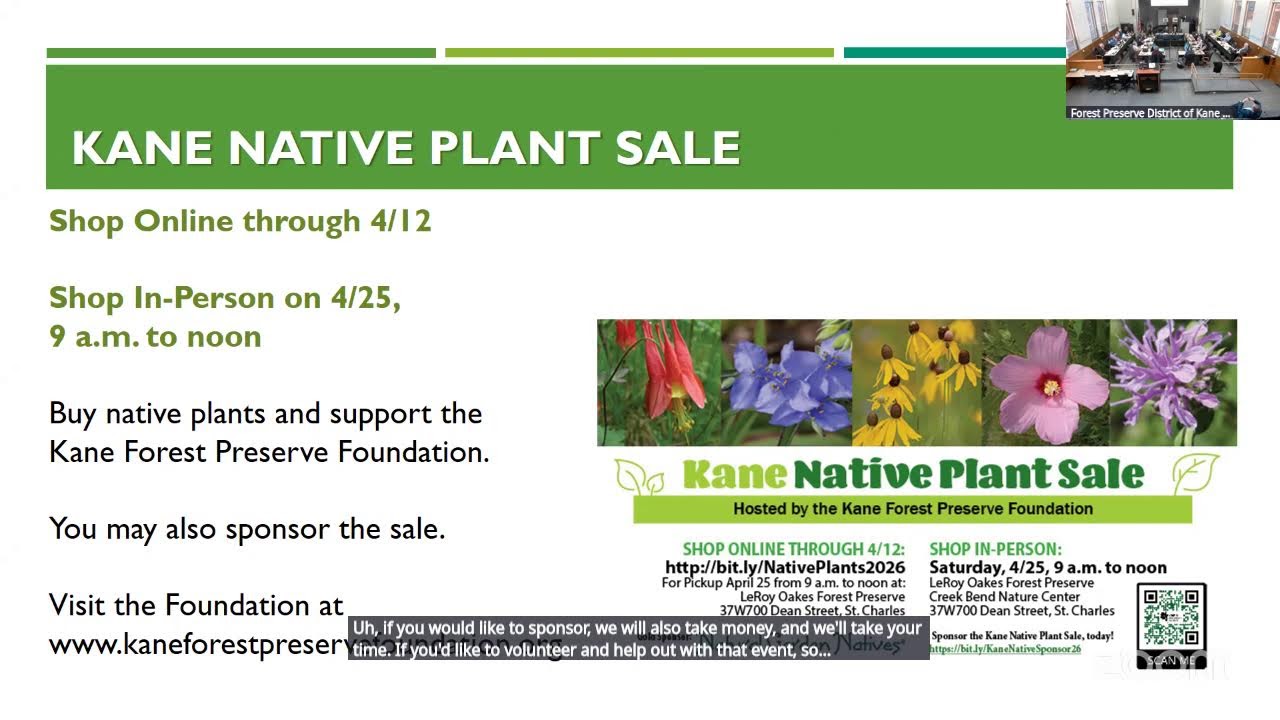 Kane County Forest Preserve Full Commission February 10 2026
