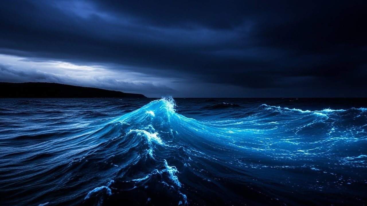  🌌🌊 Night Sea Whispers – Soft Ocean Waves for Anxiety Relief and Mental Reset 🌿🌙