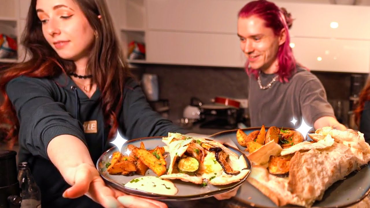 Wir kochen Halloumi-Wraps