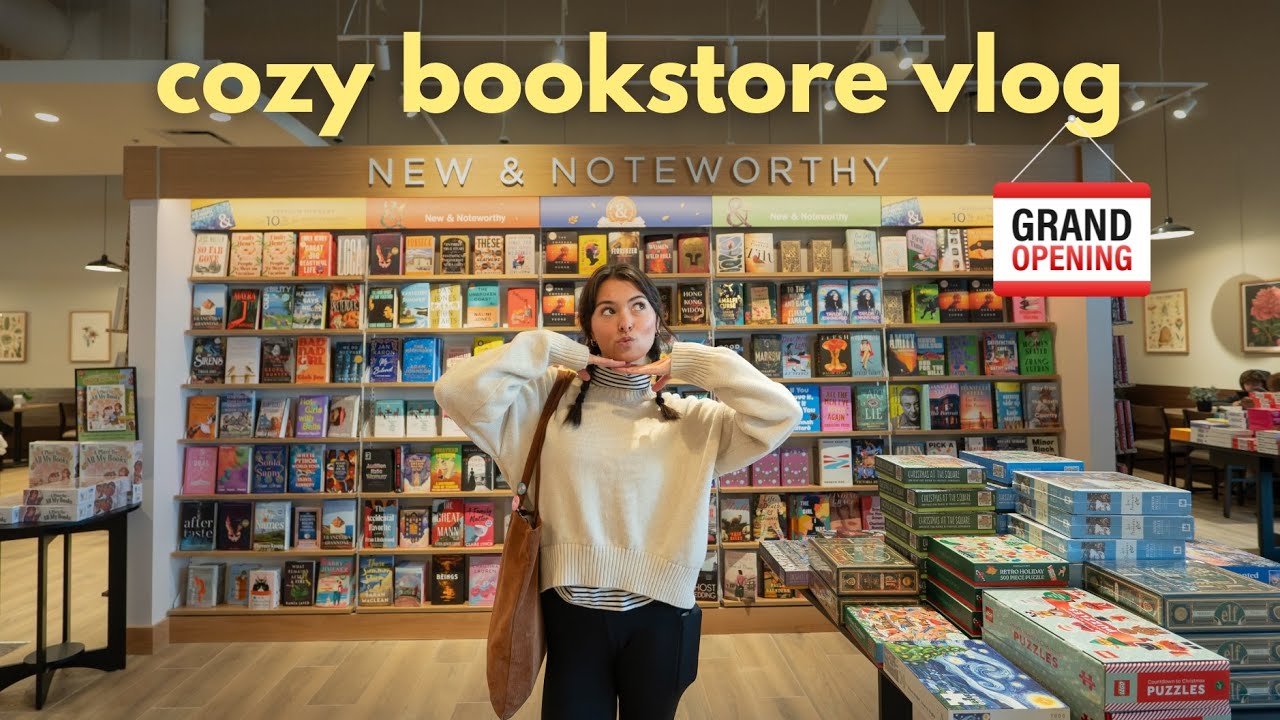 Уютный видеоблог о НОВОМ книжном магазине Barnes & Noble | + библиотека для книг