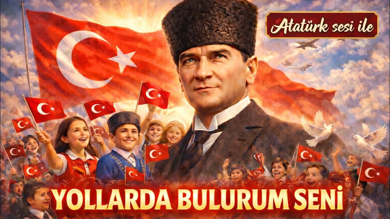 ATATÜRK’ün Sesiyle | Haluk Levent - Yollarda Bulurum Seni | 23 Nisan Gösteri Müziği