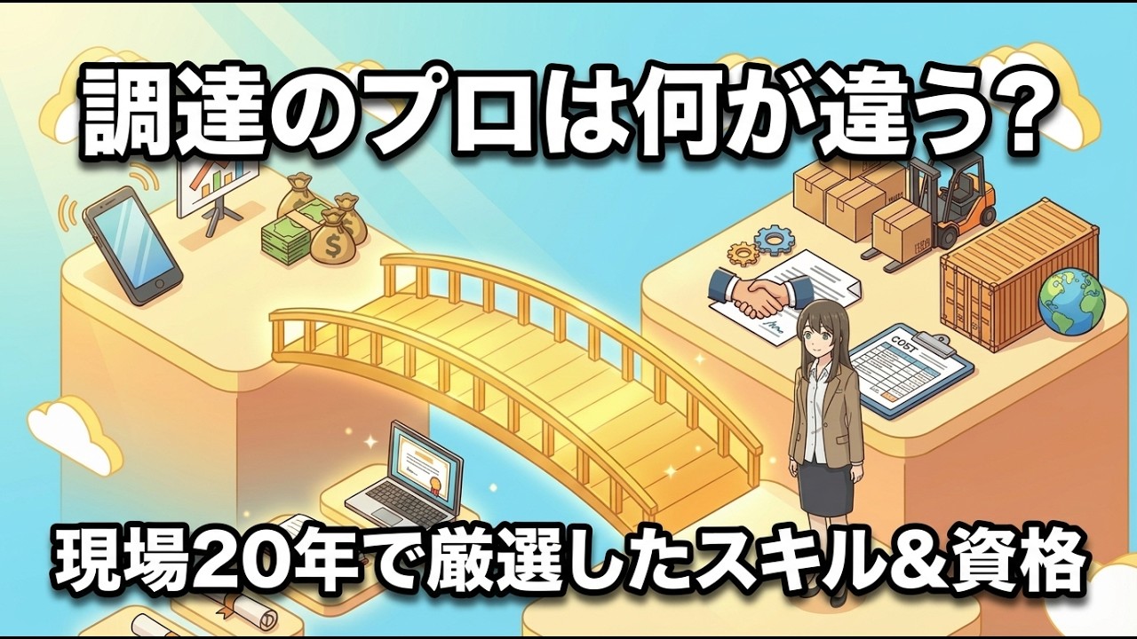 資材調達で必要なスキル7選＋資格5選をプロが本気で解説！👑　初心者が知るべき資材調達の知識をラジオ風に解説