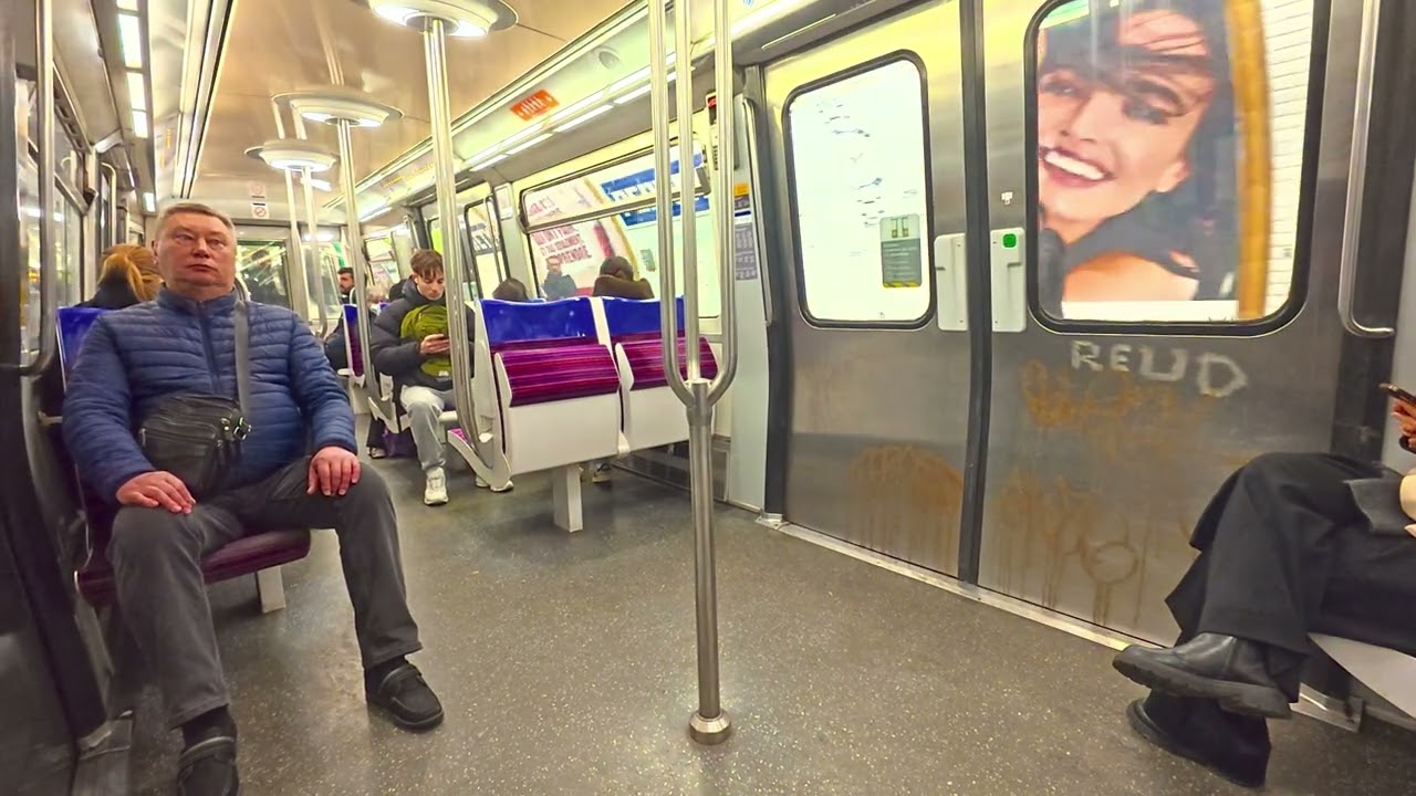Parisian Metro Malakoff to Gare de Bercy. Paris subway