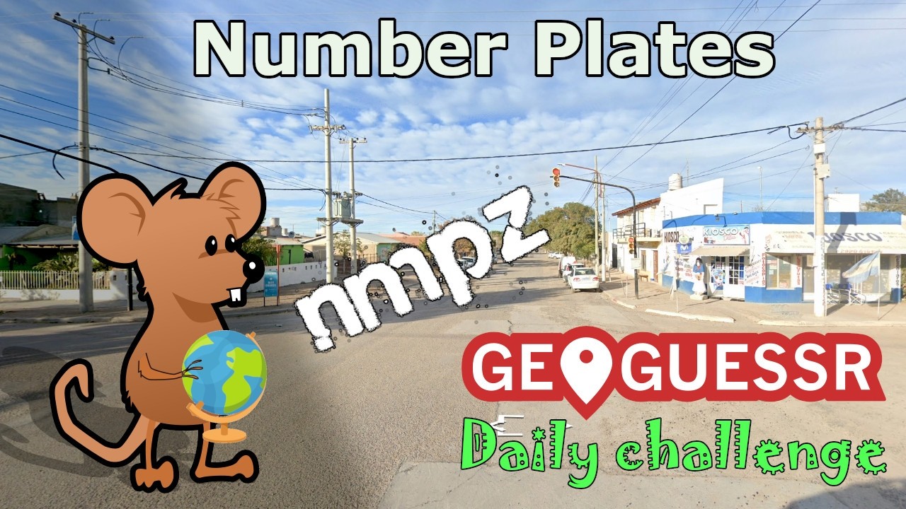 Geoguessr Daily Challenge - NMPZ - I Can Only See One Of Two Types Of Number Plates Here