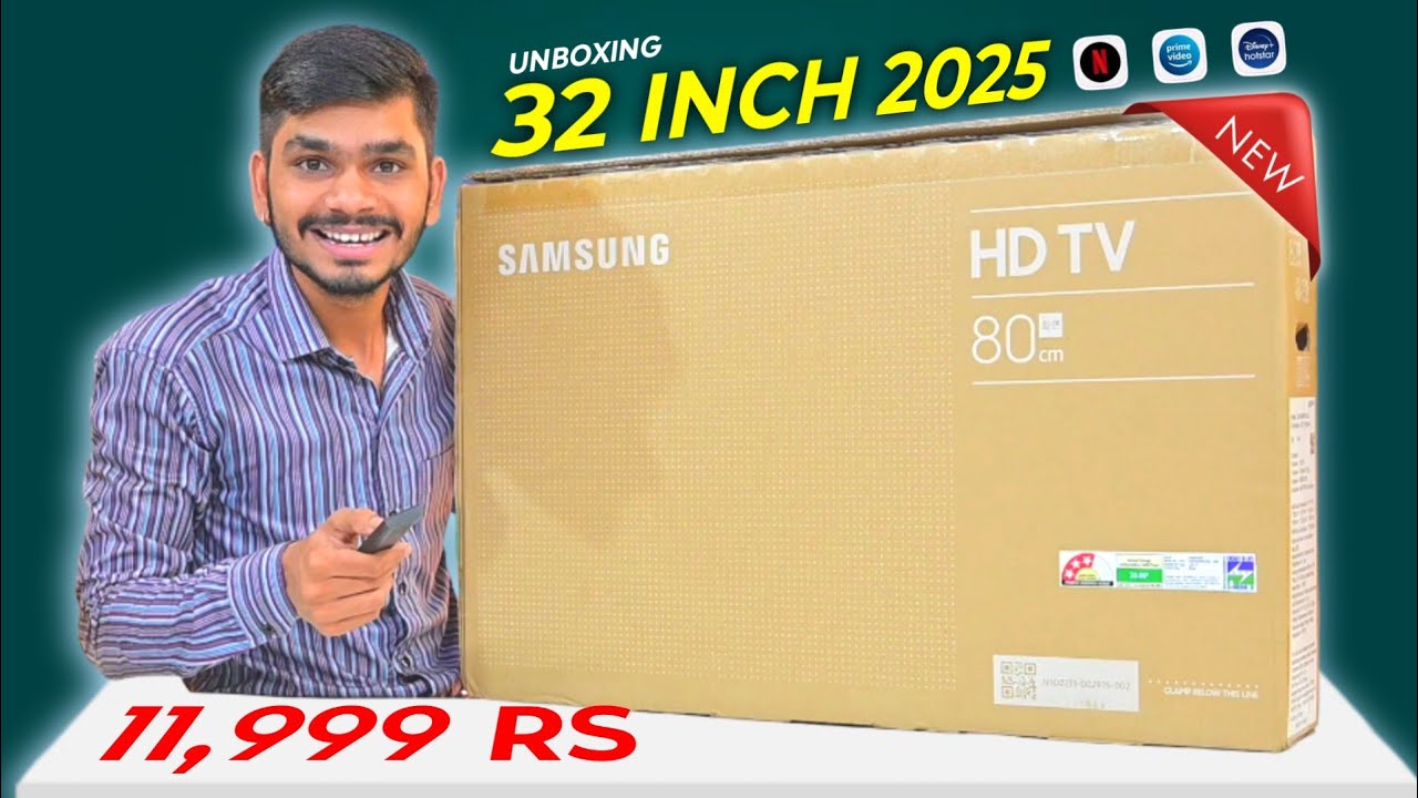 Samsung 32 inch Smart TV 2025 Unboxing & Review🔥Under 12000rs Samsung 32-inch Smart TV Unboxing