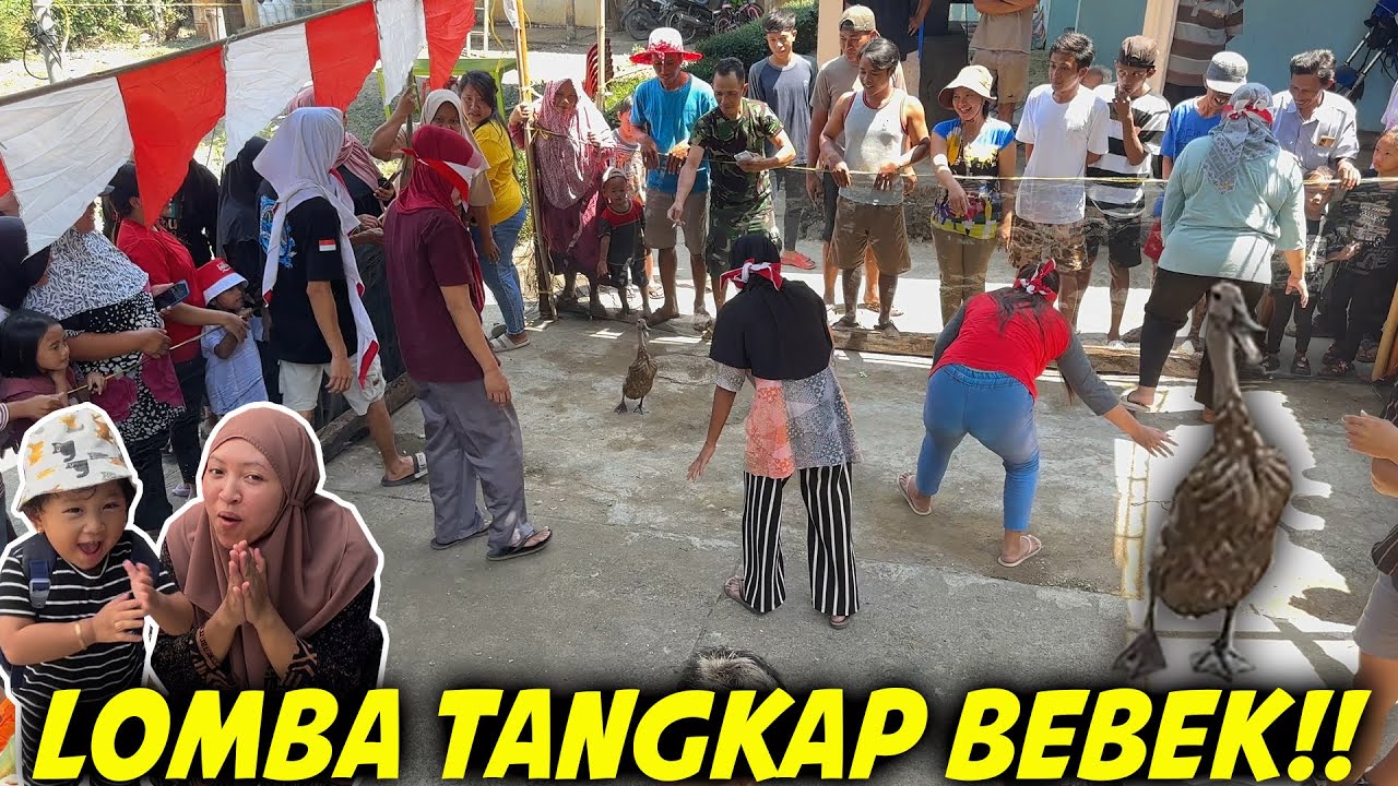 LOMBA IBU IBU TANGKAP BEBEK, BUNDA DITDIM TAKUT,JADINYA GAK IKUTAN :D