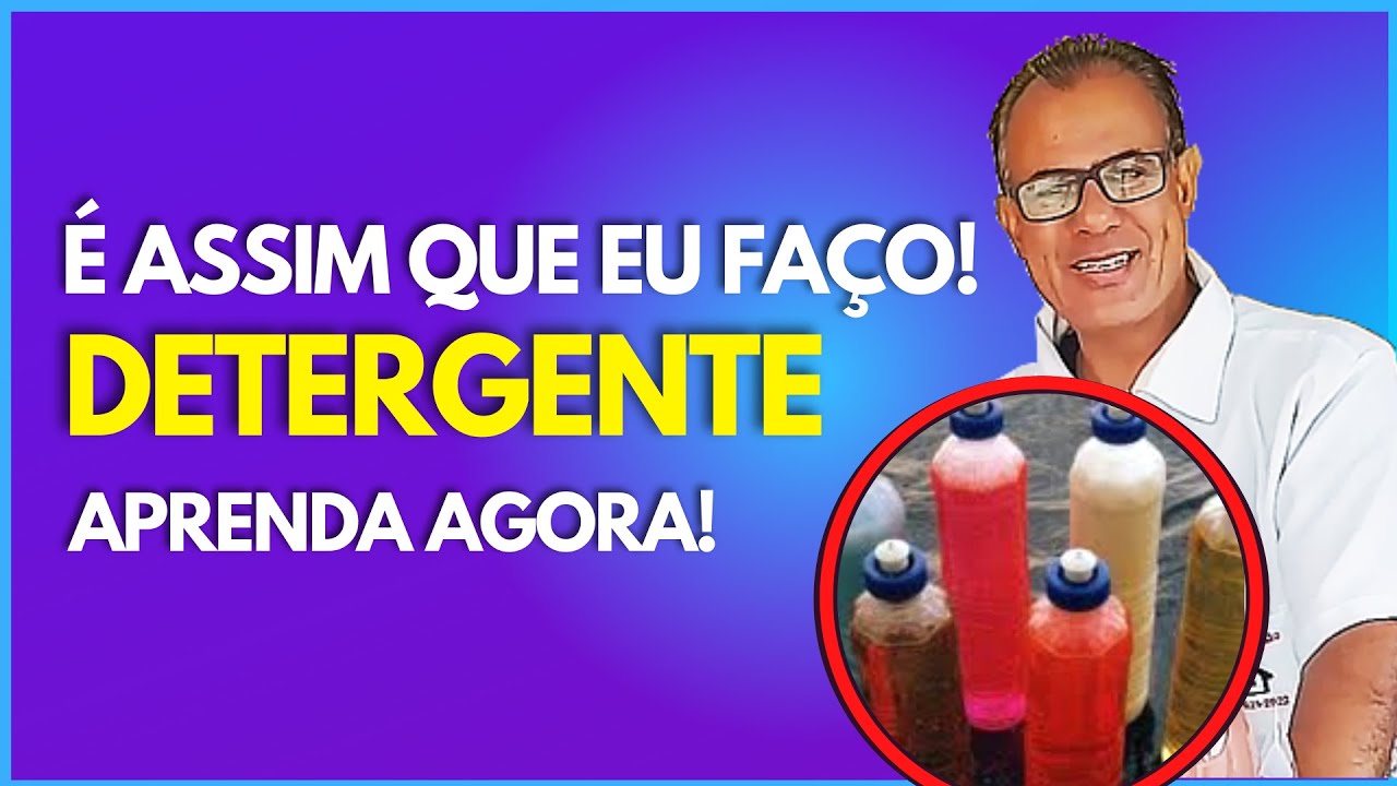 Fazer detergente usando lauril caseiro