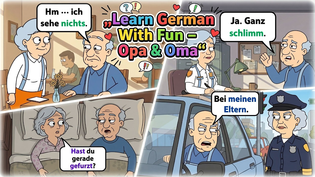 Learn German With Fun 😄🇩🇪 | Funny Dialogues Between Opa 👴 & Oma 👵