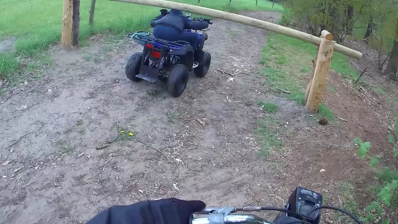 Electric Puch and Quad riding together