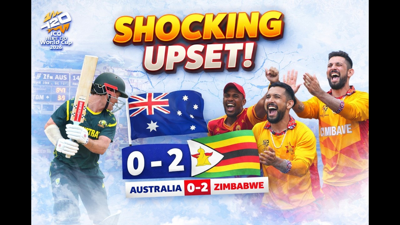 Zimbabwe Shock Australia! 😱 | AUS vs ZIM T20 World Cup 2026 Match Analysis