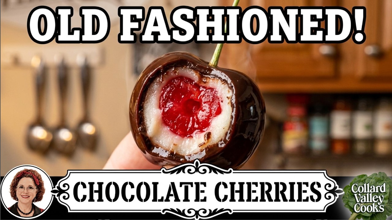 Old Fashioned Chocolate Covered Cherries - Old Vintage Candy Recipes