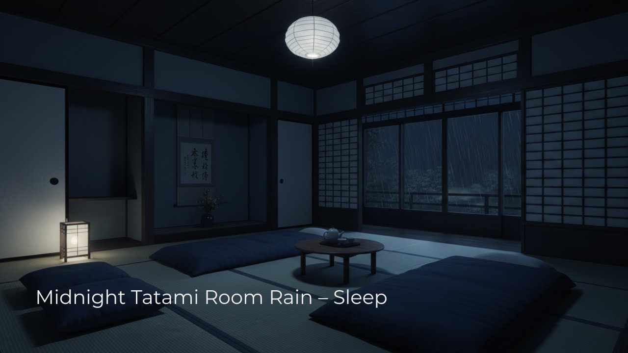 Midnight Tatami Room Rain – Sleep