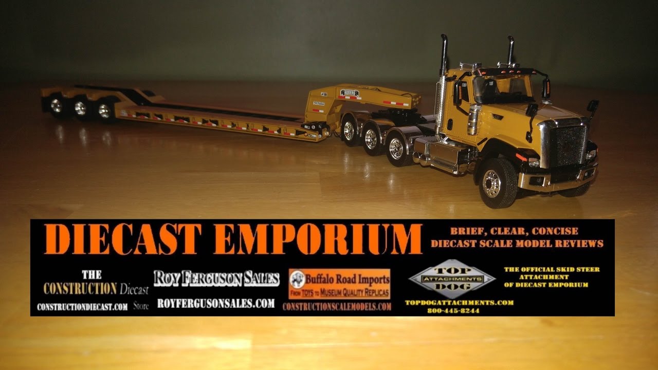 WSI Cat CT680 8x4 Tractor w/ Rogers 3-Axle Lowboy