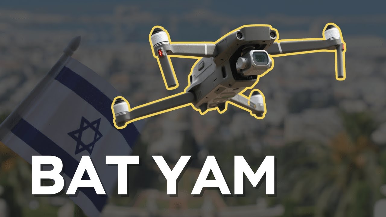 Bat Yam Israel drone flight. Scenic Relaxation Tour of the City with #calmingmusic