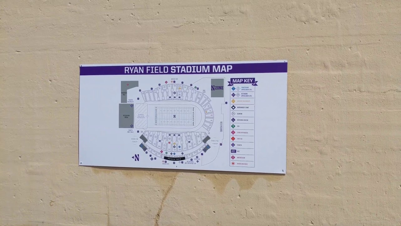 Ryan Field stadium map
