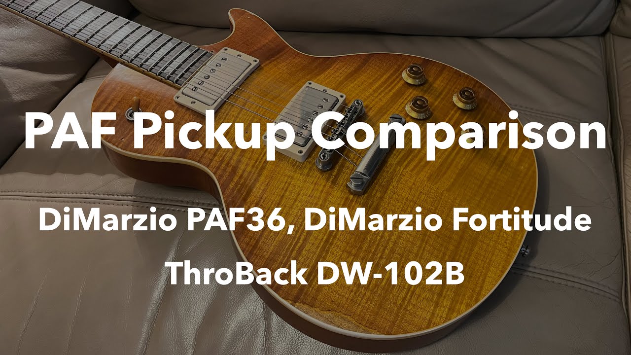 Dimarzio PAF 36 vs Dimarzio Fortitude, vs ThroBack DW-102B – Metal Comparison