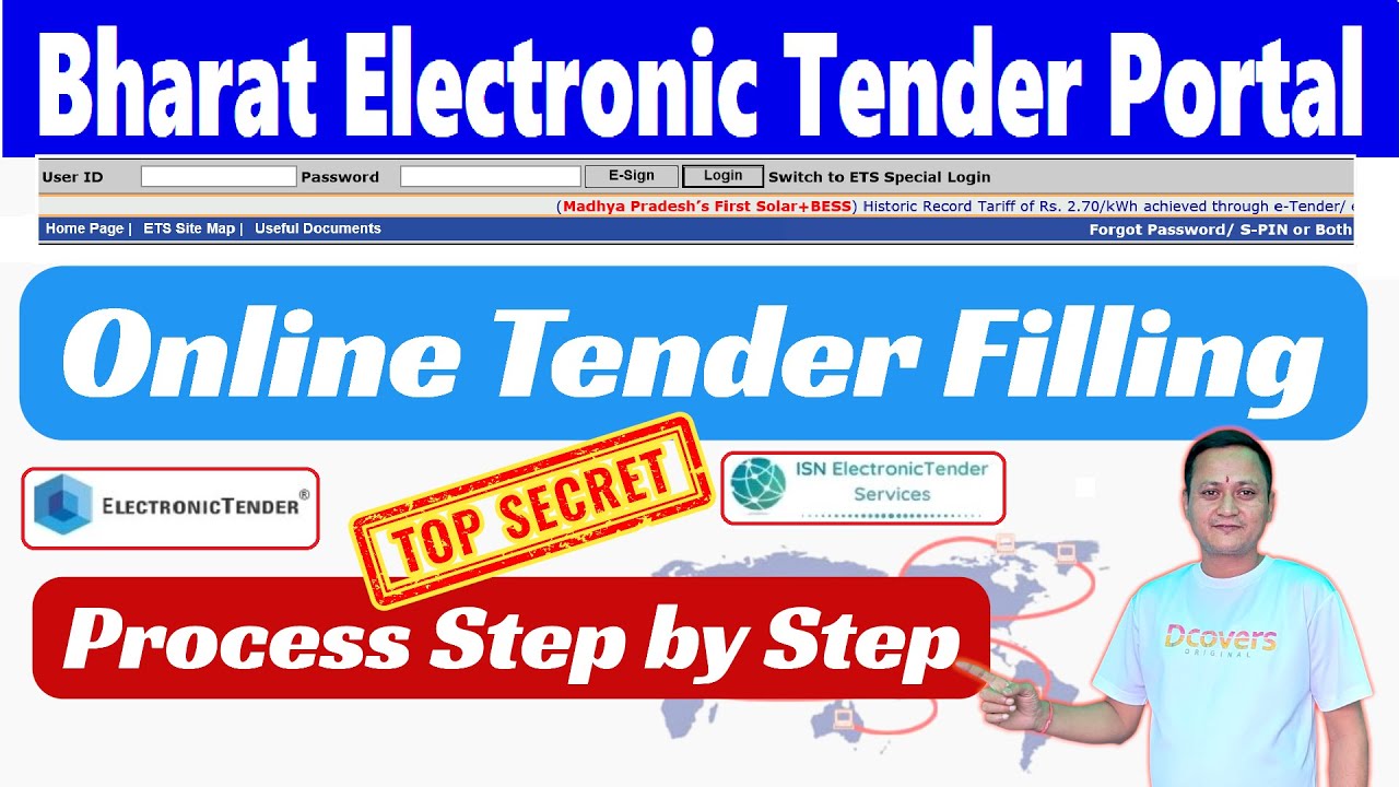 Bharat Electronic Tender Portal Tender Filling Process Step by Step | #dsc_guru2023
