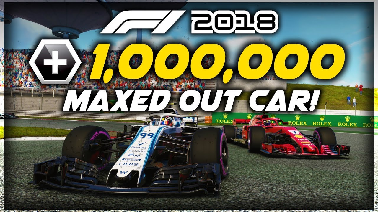 WHAT A MAXED OUT CAR DRIVES LIKE IN CAREER MODE w/ 1 MILLION R&D POINTS! | F1 2018 Game Experiment