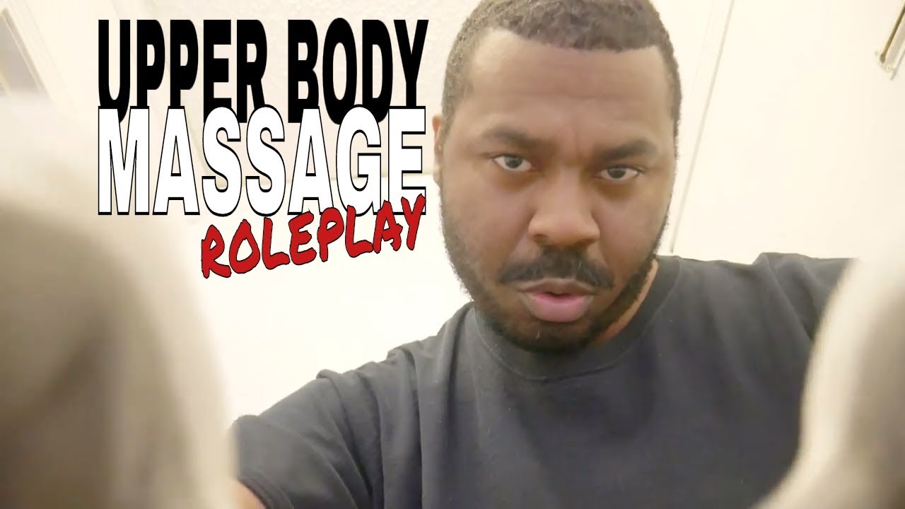 ASMR Upper Body Massage Role Play MASSAGE THERAPIST with Soft Spoken Words & Glove Sounds - Binaural