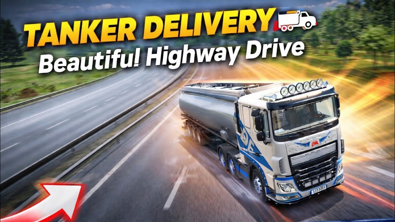 OMG! Dangerous Tanker Truck Drive on Beautiful Highway 😱 | Truckers of Europe 3