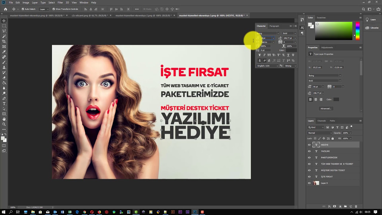 Web Tasarım E ticaret ve Ticket Yazılımı - Banner Tasarım