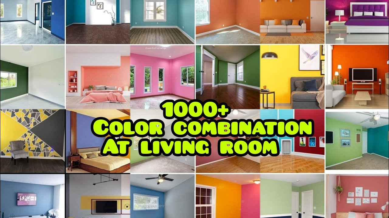 1000+wall color combination at living room 