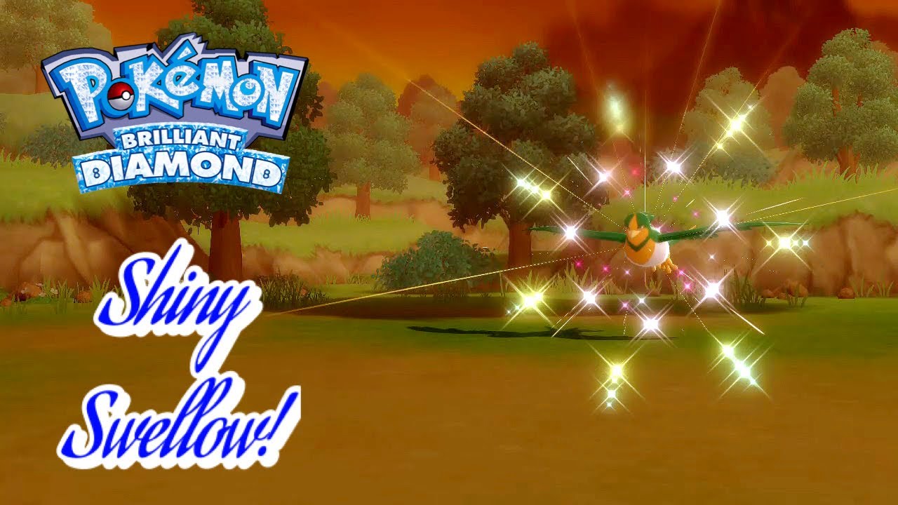 ✨Pokémon Brilliant Diamond: SHINY SWELLOW VIA POKERADAR! (6-CATCH CHAIN; NO SHINY PATCH)✨