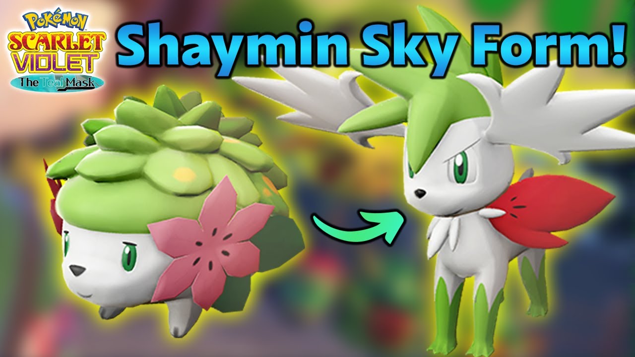 How to Get Shaymin Sky Form in Pokemon Scarlet and Violet! Teal Mask DLC Shaymin Form Change Item