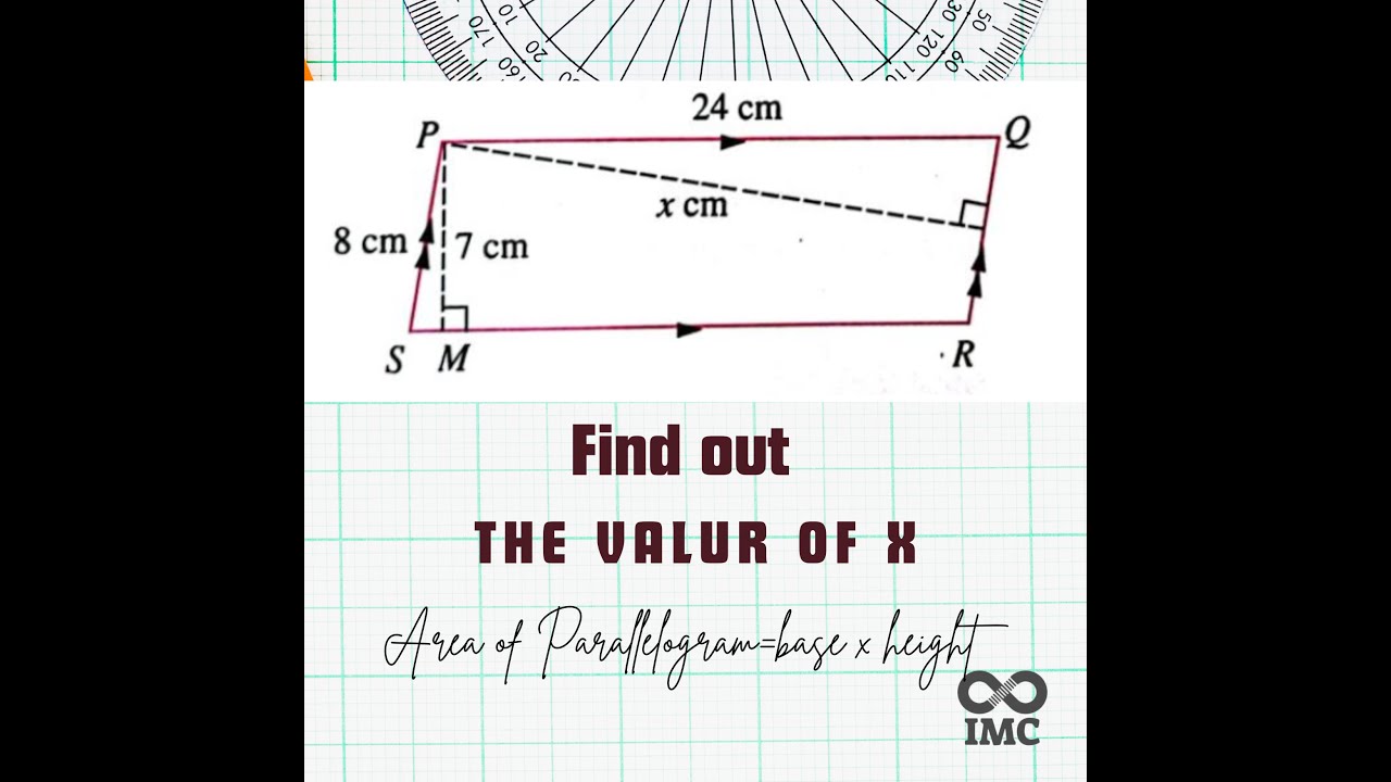 Parallelogram Math Problem | Easy Way to Find Missing Length x #manaratschool #sat #infinitymathcare