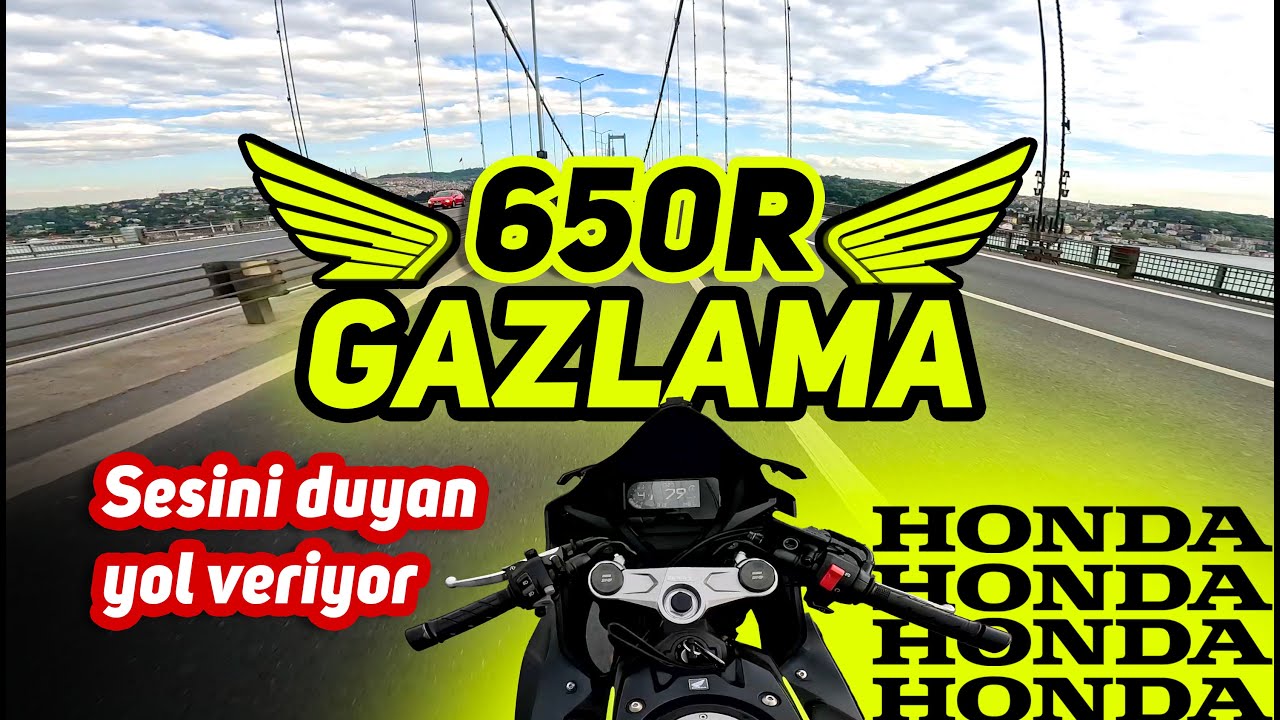 İLK KEZ CBR 650R SÜRDÜM // BÖYLE BİR SES YOK !!