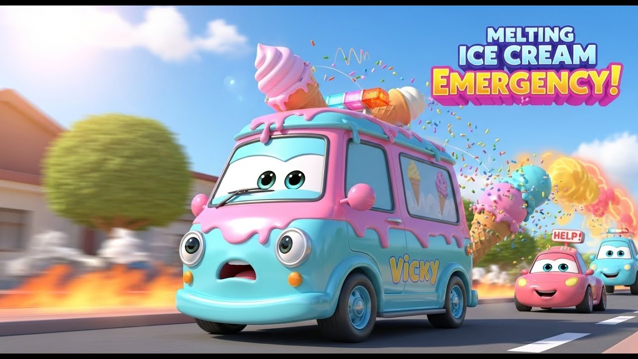 🚐🍦 “Melting Ice Cream Emergency – Vicky to the Rescue!”
