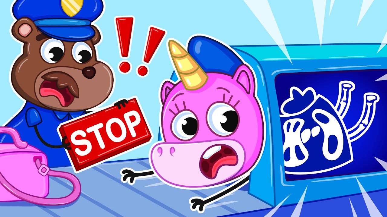 X-Ray in the Airport! | Learn Safety Airport Rules✈️🌍 | Teeny Mimi🦄
