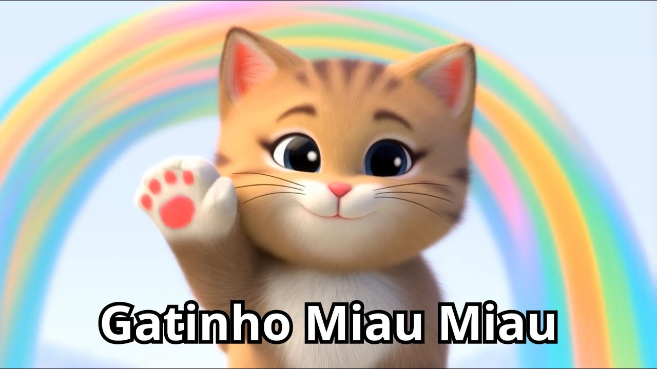 Gatinho Miau Miau 🐱🎵 | Música Infantil para Crianças