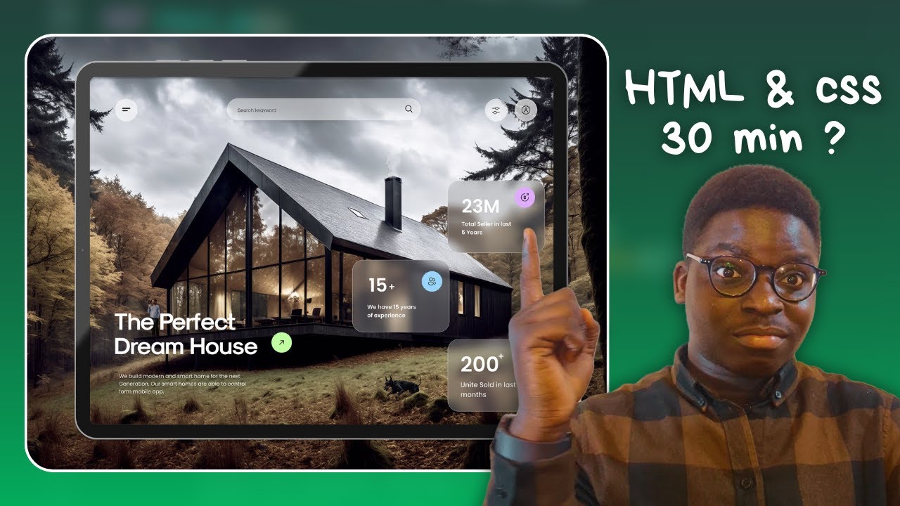 Challenge : 30 min  pour coder cette template en HTML & CSS ?