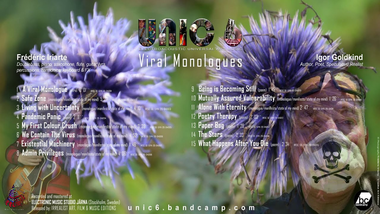 TEASER "VIRAL MONOLOGUES" with IGOR GOLDKIND & FRÉDÉRIC IRIARTE / UNIC6 IRREALIST ART EDITIONS