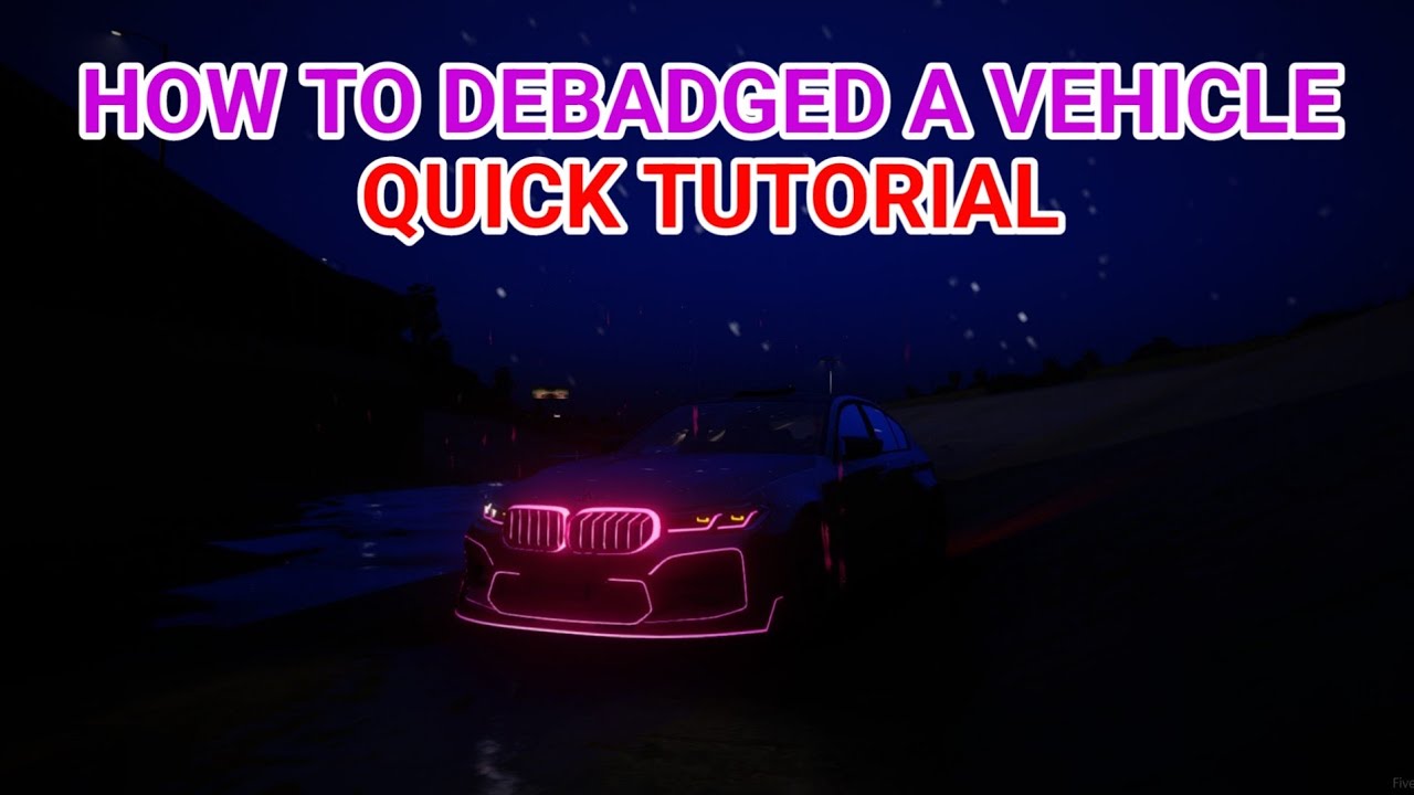 How to Debadged a Vehicles || How to add Object to Vehicles || How to Animate Vehicles || FroDyShop