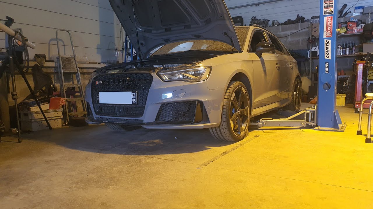 DEMARRAGE AUDI RS3 SANS ECHAPPEMENT (LE 5 CYLINDRES EST FOU)