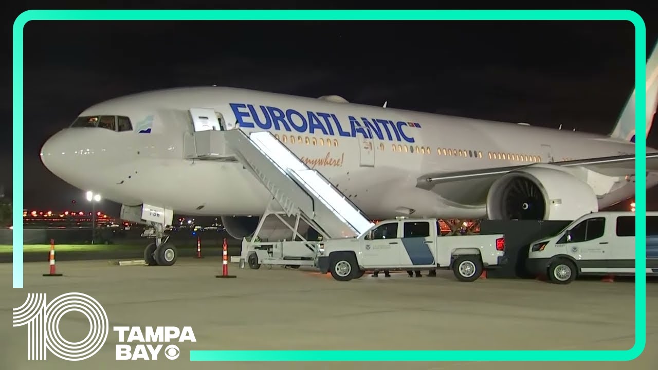 Flight carrying Floridians from Israel arrives at Tampa International Airport