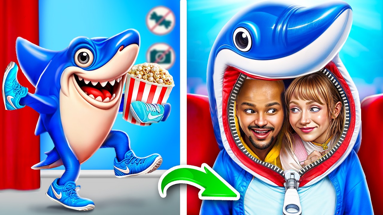 Faux vs vrai Brainrot italien ! Défi pour se cacher facilement au cinéma !