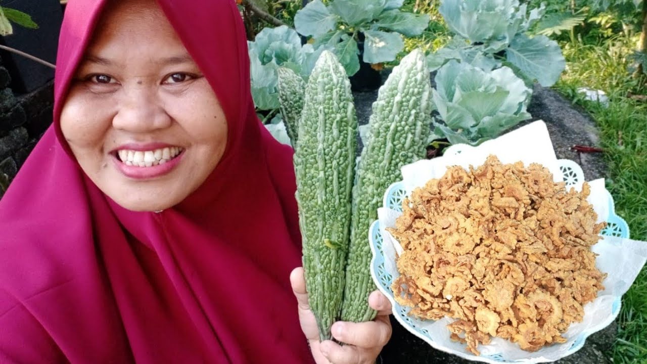 cara buat kerepek peria  rangup by Kak nur @tip goreng jadi betul2 rangup