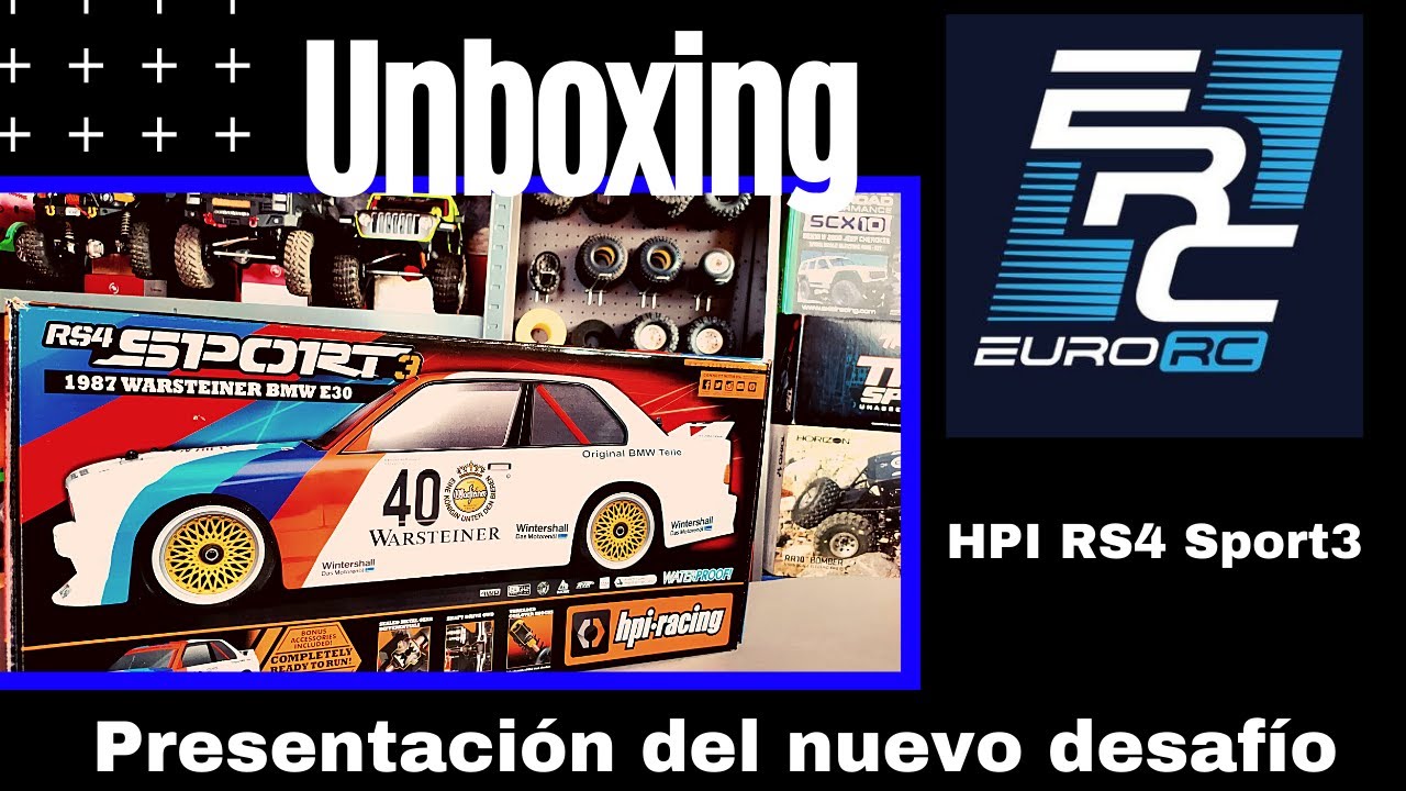 HPI Racing - RS4 Sport 3 BMW M3 E30 Warsteiner Unboxing en español