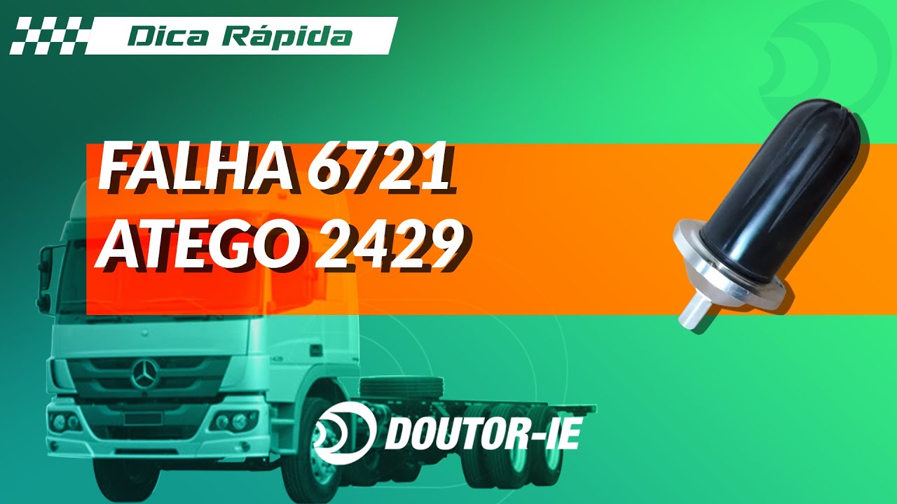Falha 6721, Mercedes-Benz Atego 2429, Baixa Pressão de ARLA | Doutor-IE