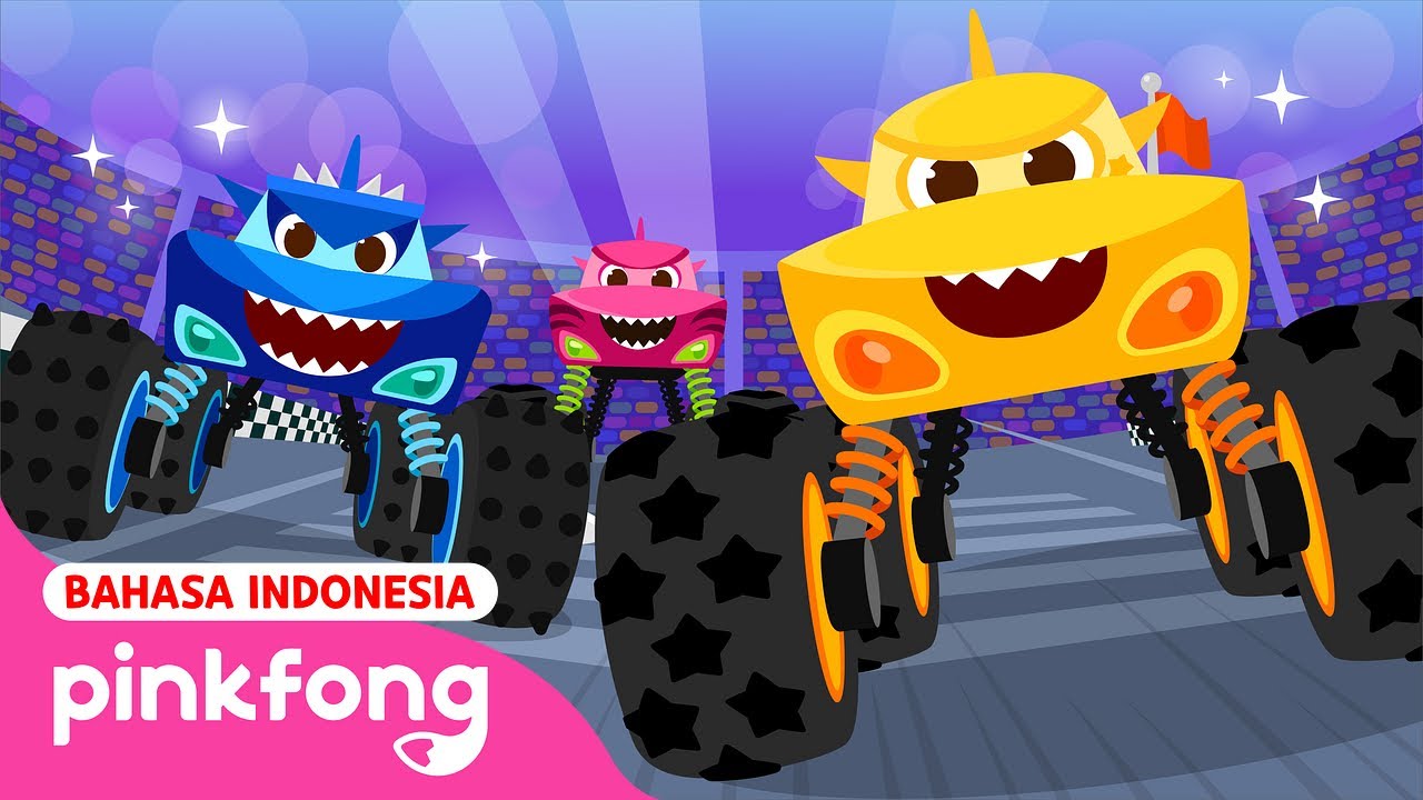 Truk Monster Bayi Hiu doo doo doo | Balapn Truk | Lagu Anak | Mobil-mobil | Pinkfong Baby Shark