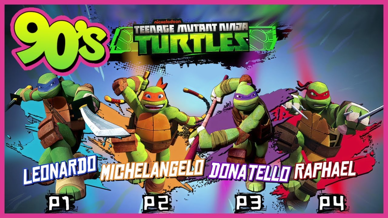 TMNT Wrath of the Mutants, издание 1990-х годов, кооперативный режим для 4 игроков.