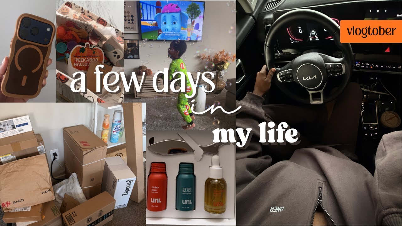 VLOGTOBER 9 🍁 | Mall Day, iPhone 17 Pro Unboxing, Fall Collective Haul & Sensory Friendly Boo Basket