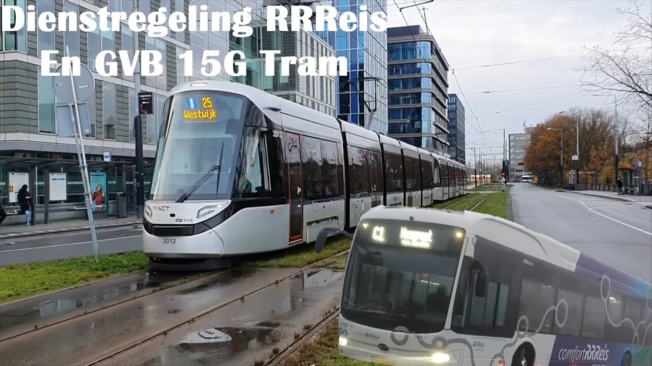 Nieuwe bussen Keolis RRReis, en nieuwe GVB 15G CAF Urbos 100 trams.