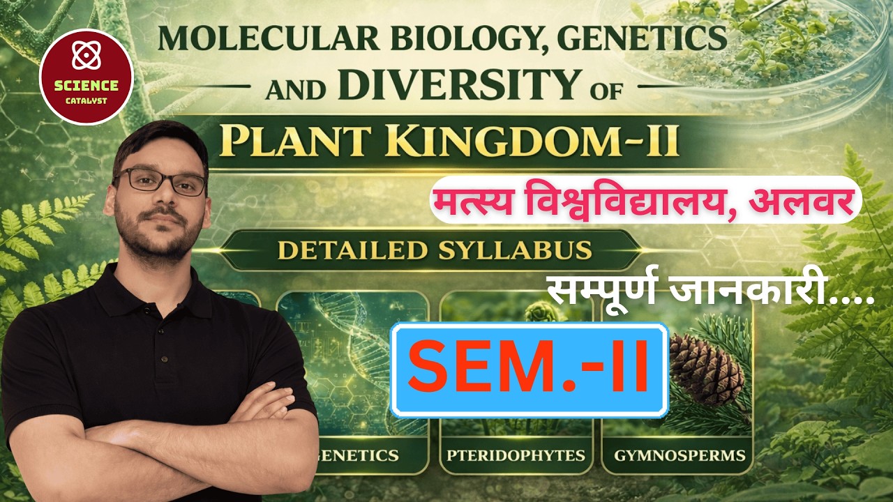 🔥🔥 SYLLABUS DISCUSSION B.Sc SEM - II , (BOTANY ) 2026 RRBMU | B.Sc Sem.II | Science Catalyst