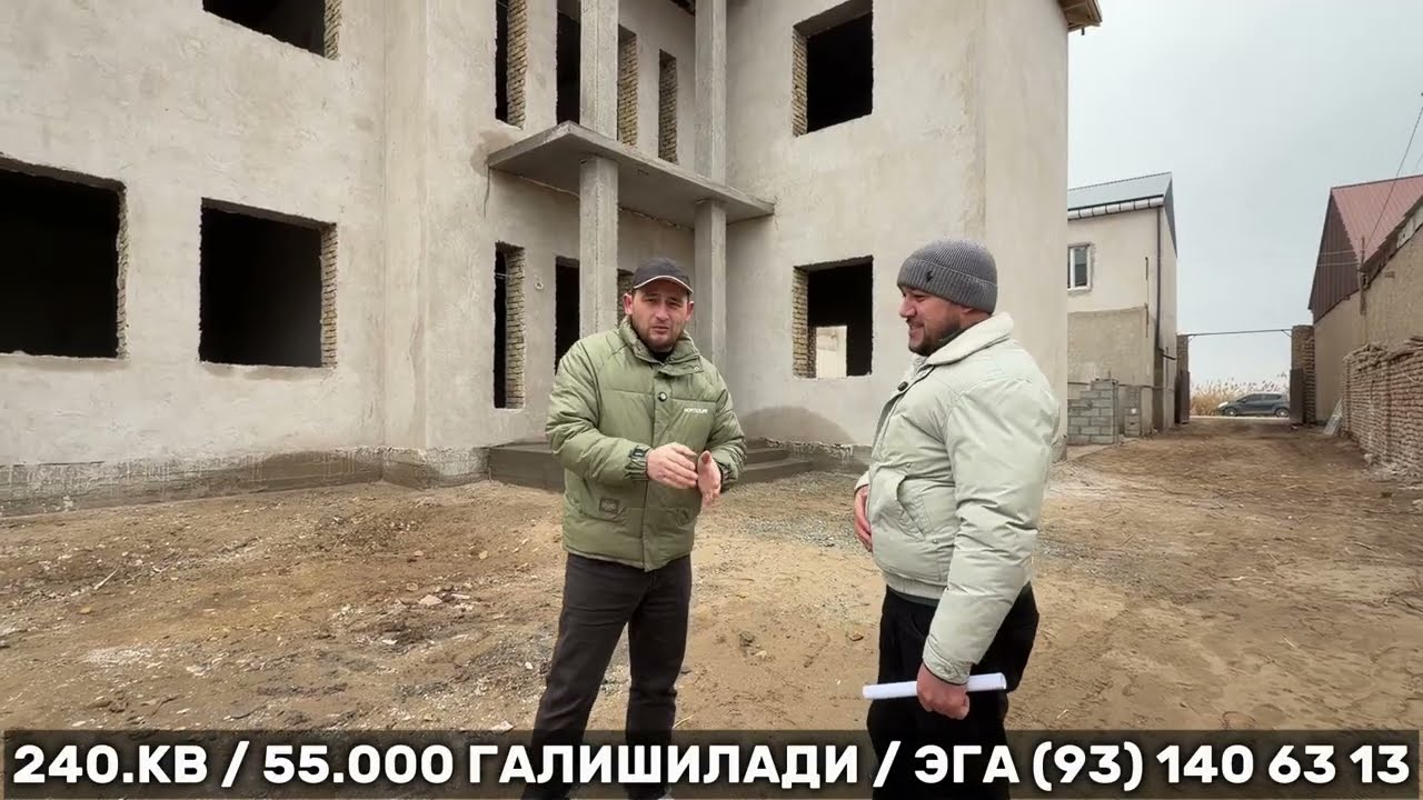 ХИВА ШАХАР ГУЛШАН 2 МАХАЛЛАСИДА 240.КВ.М ТУРАР ЖОЙ СОТИЛАДИ 55.000. ГАЛИШИЛАДИ