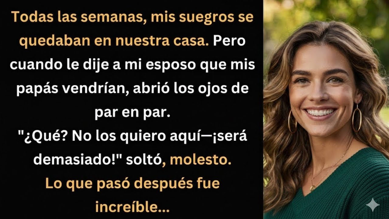 Mis suegros venían siempre, pero mi esposo explotó cuando invité a mis padres